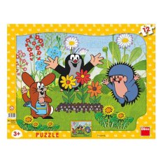 Dino Puzzle de Papel Ratinho Jardineiro 12 peças