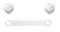 BABYONO Universal lock for drawers and refrigerators white