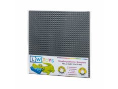 L-W Toys Plaque de base 32x32 gris foncé