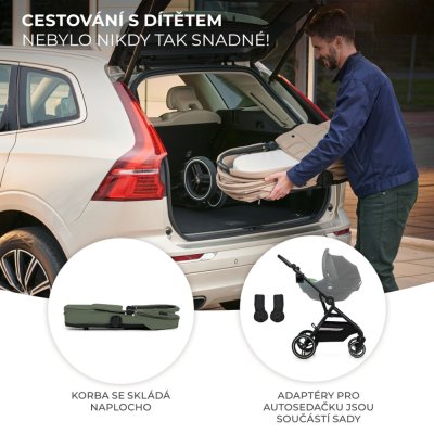 KINDERKRAFT SELECT Kinderwagen kombiniert Yoxi 2in1 Mystic Green