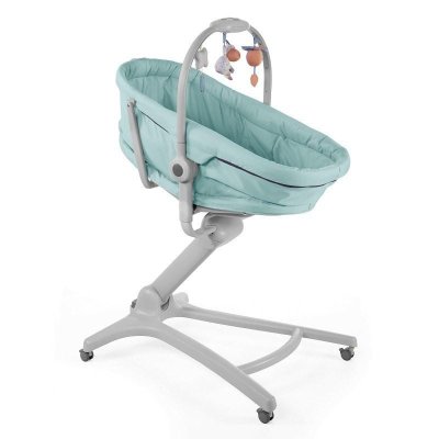 CHICCO Baby Kram 4 i 1 spjälsäng/solstol/stol - Aquareelle