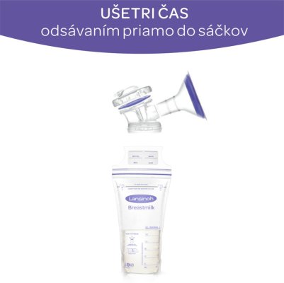 LANSINOH Sacos de armazenamento de leite materno 180ml, 25 unid.