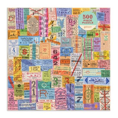 Galison Puzzle Vintage-Fahrkarten 500 Teile