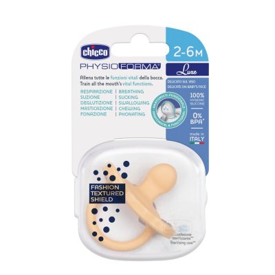 CHICCO Schnuller Physio Luxe 2-6m orange, 1St