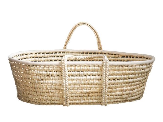HELLOBABY Moses basket for baby Corn Natural + mattress