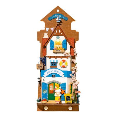 RoboTime Miniatura de casa para pendurar Vila na ilha