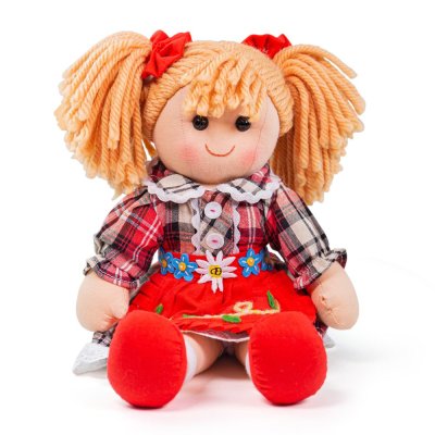 Bigjigs Toys Poupée de chiffon Mandie 34 cm
