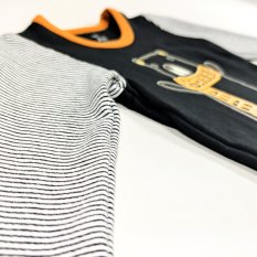 Tričko šmyk obrázok DR Outlast® - čierna-medveď/pruh