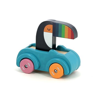 Vilac Mașinuță din lemn cu claxon Tucan