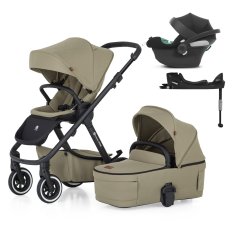 PETITE&MARS SET Kočárek 4v1 ICON Mossy Green LITE AIR + CBX By CYBEX Aton B2 i-Size
