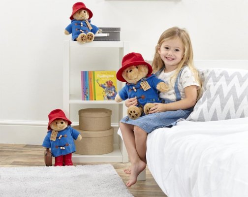 Tęczowy Pluszowy Paddington Duży