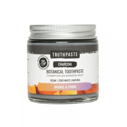 Natural mineral toothpaste with active carbon fennel and orange, 100 ml