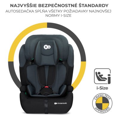 KINDERKRAFT Autostoel Comfort up i-size black (76-150 cm) - Retourgoederen
