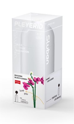 Sluban Flowers M38-B1101-12 Orchid in a vase