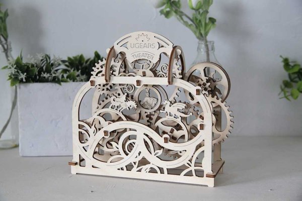 Ugears Drewniane Puzzle Mechaniczne 3D Teatr