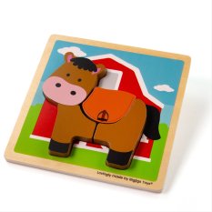 Bigjigs Toys Lovas betétes puzzle