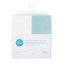 CEBA Changing pad cover 50x70-80 cm 2 pcs Turquoise+Ecru