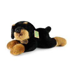 Rappa Plyschhund Rottweiler Liggande 30 cm ECO-FRIENDLY