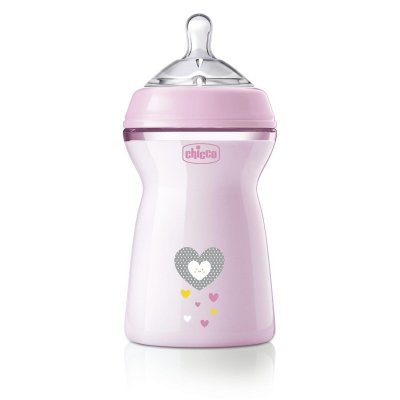 CHICCO Babyflasche Antikolik Natural Feeling 330 ml Mädchen 6m+