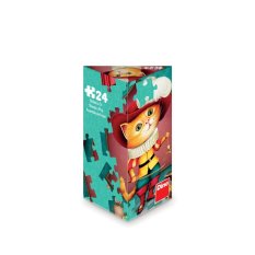Dino Puzzle triangl Kot w butach 24 elementy