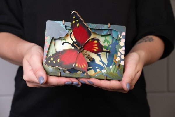 EscapeWelt 3D houten puzzel Vlinder