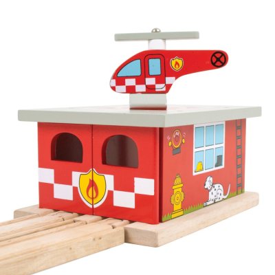 Bigjigs Rail Depo Straż Pożarna
