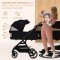 KINDERKRAFT SELECT Kinderwagen kombiniert Yoxi 2in1 Pure Black