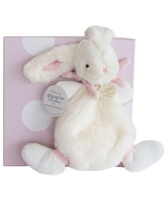 Conjunto de presente Doudou - Coelho de pelúcia rosa 26 cm