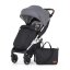 PETITE&MARS Sportkinderwagen Royal2 Silver Ultimate Grey + PETITE&MARS Tasche Jibot GRATIS