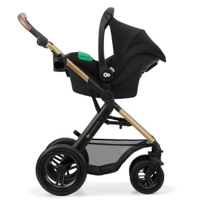 KINDERKRAFT Kombi-Kinderwagen Moov 2 Air 3in1 Pure Black