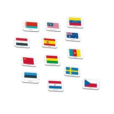 Larsen Puzzle edukacyjne Flagi 80 elementów