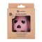 PETITE&MARS Hračka silikonová s chrastítkem Bear Basil Dusty Rose 0m+