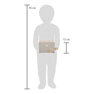 small foot Leseni opekač kruha Tasty siv