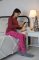 Legging gladde PRINT Outlast® - roze pioenrozen