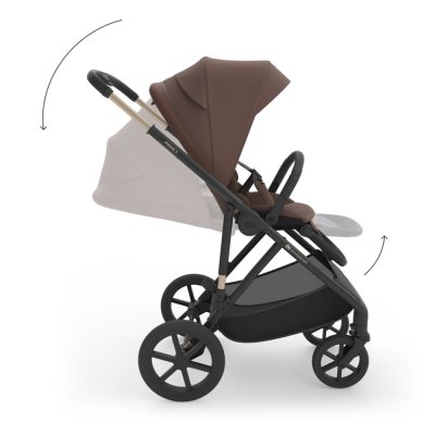 KINDERKRAFT Kombikinderwagen 3-in-1 Prime 3 Velvet Mocca