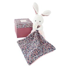 Doudou Coffret Cadeau - Lapin en peluche et couverture