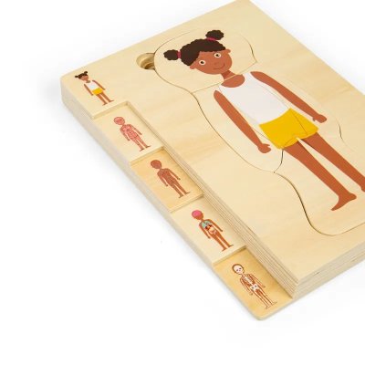 Bigjigs Toys Holzpuzzle Anatomie Mädchen
