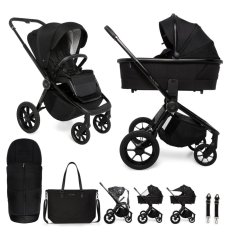 MUUVO Kombikinderwagen Quick SE 2 Chromium black Set 2in1