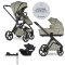 EASYWALKER Cărucior combinat Zoey Sage Green + CBX By CYBEX Aton B2 i-Size + bază