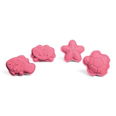 Bigjigs Toys Silikonowe foremki różowe Coral