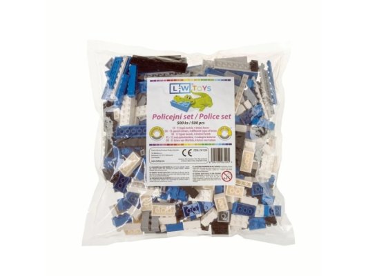 L-W Toys Ensemble de police 500 pièces lourd