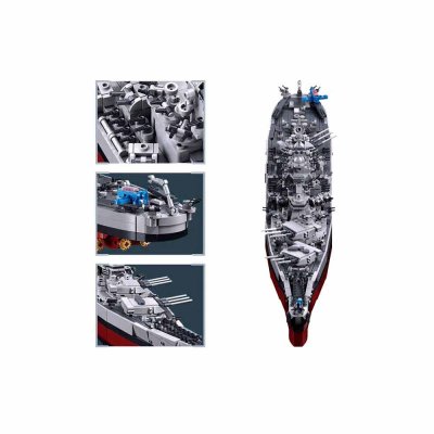 Sluban Model Bricks M38-B1291 Navire de guerre USS Missouri 1:350