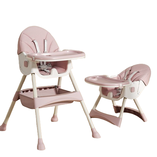 Cadeira de jantar infantil - Cor-de-rosa