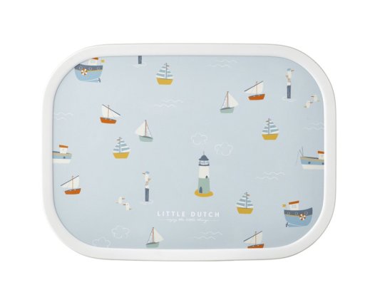 LITTLE DUTCH Svačinový set (láhev 400ml+box) Námořnický záliv