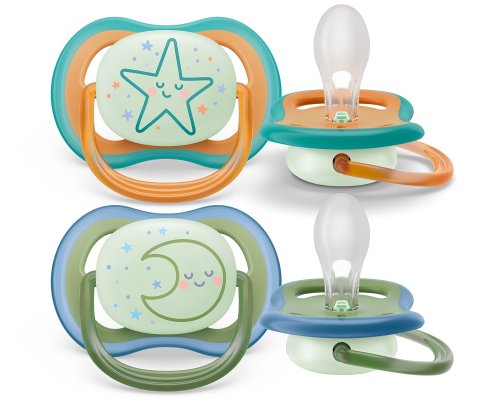 Philips AVENT Ultra Air Nachtschnuller 18m+ neutral, 2 Stk
