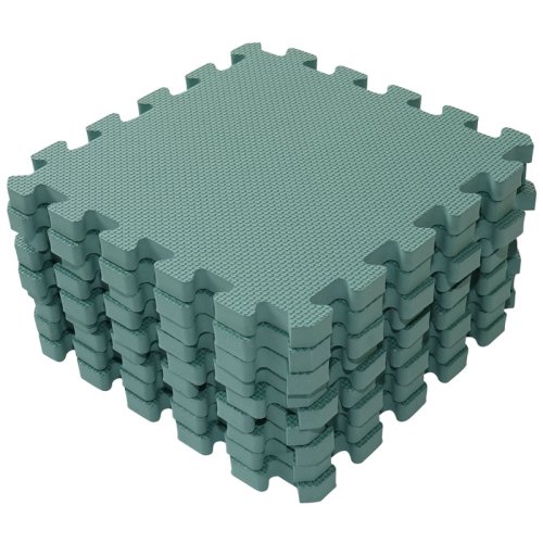 BABYDAN Spielmatte Puzzle Dusty Green 90x90 cm