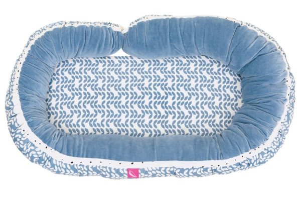MOTHERHOOD Babynest und Juniorkissen 2 in 1 Blue Classics neu