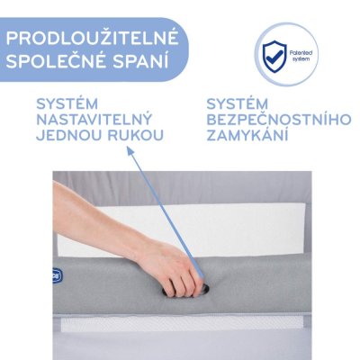 CHICCO Bed Next2Me Forever - Moon Grey