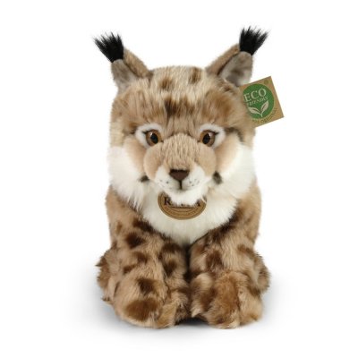 Rappa Pluche lynx zittend 27 cm ECO-FRIENDLY