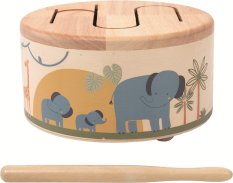 2Kids Toys Holztrommel Safari